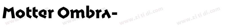 Motter Ombra字体转换